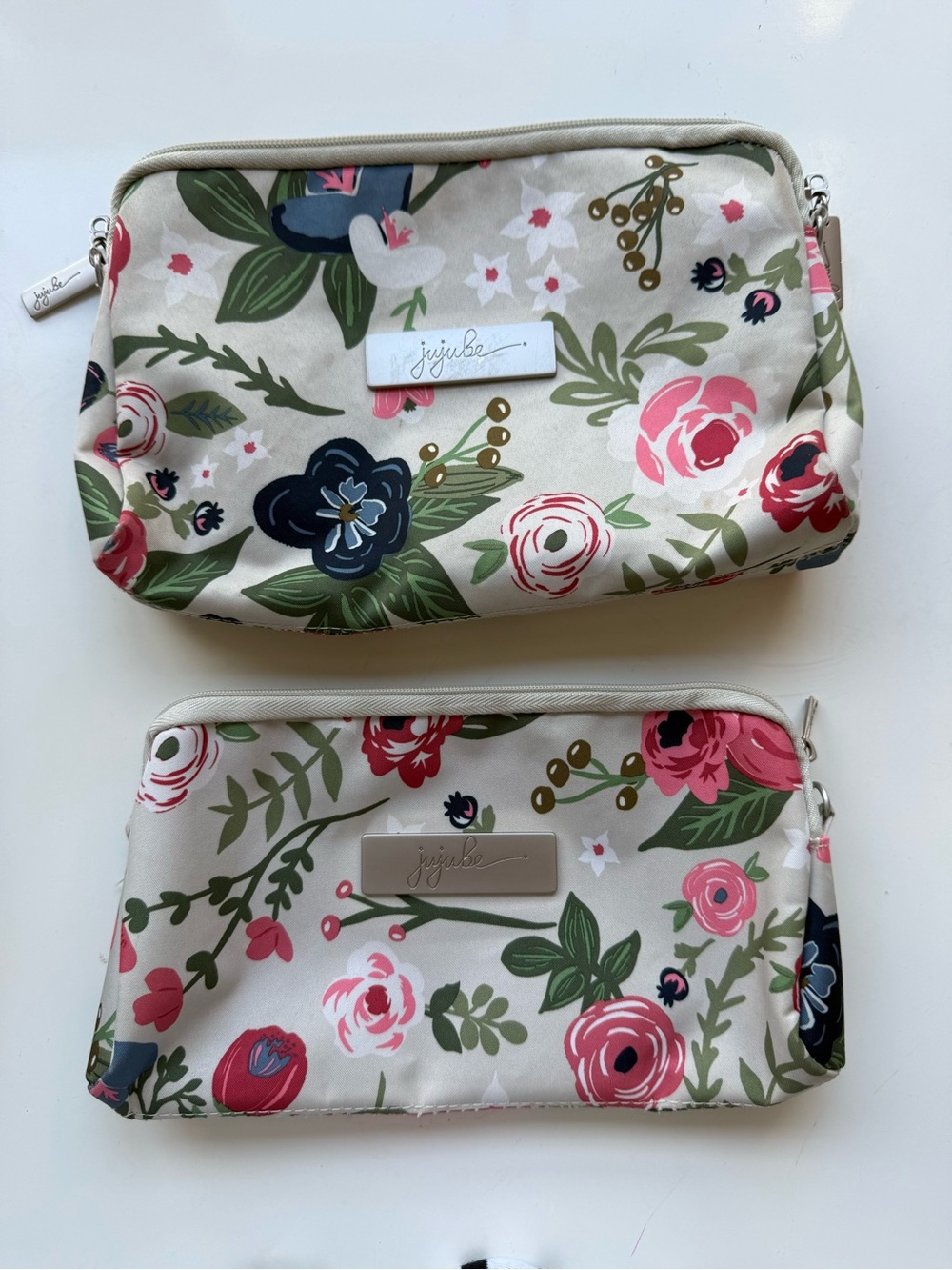 Ju-Ju-Be Floral Be Set Duo in Cream, Pink, Green and Navy